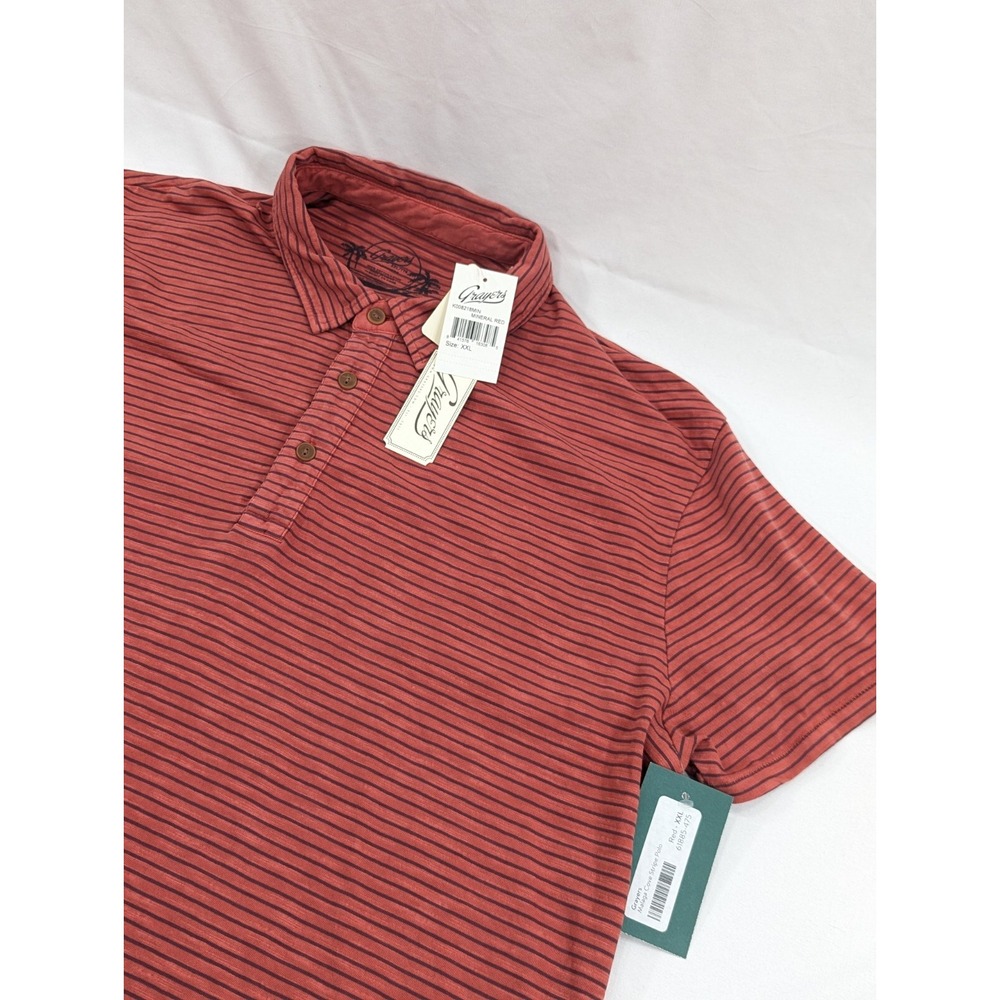 Grayers Button Up Short Sleeve Mineral Red Shirt 100% Cotton New With Tag XXL